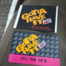 Vintage 1990's Pepsi Gotta Have It Membership Card With Instruction!