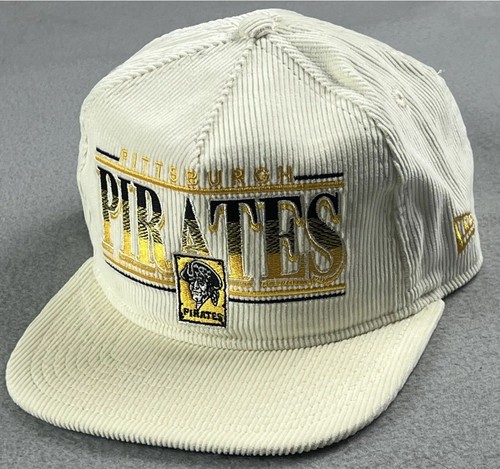 NEW ERA Golfer Pittsburgh Pirates Corduroy Snapback Hat Pirates Side Patch NEW - Picture 4 of 12