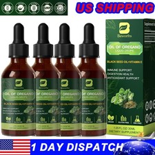 60ML Oregano Oil Liquid Drop with Black Seed Oil  Vitamin E High Carvacrol