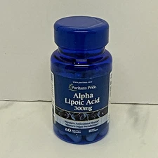 Puritan's Pride Alpha Lipoic Acid 300 mg - 60 Capsules - EXP 03/28