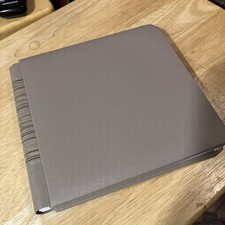 Creative Memories 7x7 Album Brown Tan w/Striped Binding w/12 pages NOS