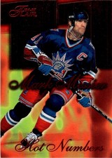1996-97 Flair Hot Numbers Mark Messier New York Rangers #9