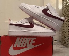 Nike Court Borough Low 2 PSV White/Dark Beetroot Boys' Sneakers US 3Y