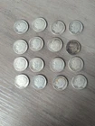 Lot Of 16 90% Roosevelt Silver Dimes Coins 1951 - 1959 Inc 1953D 1952D 1956D