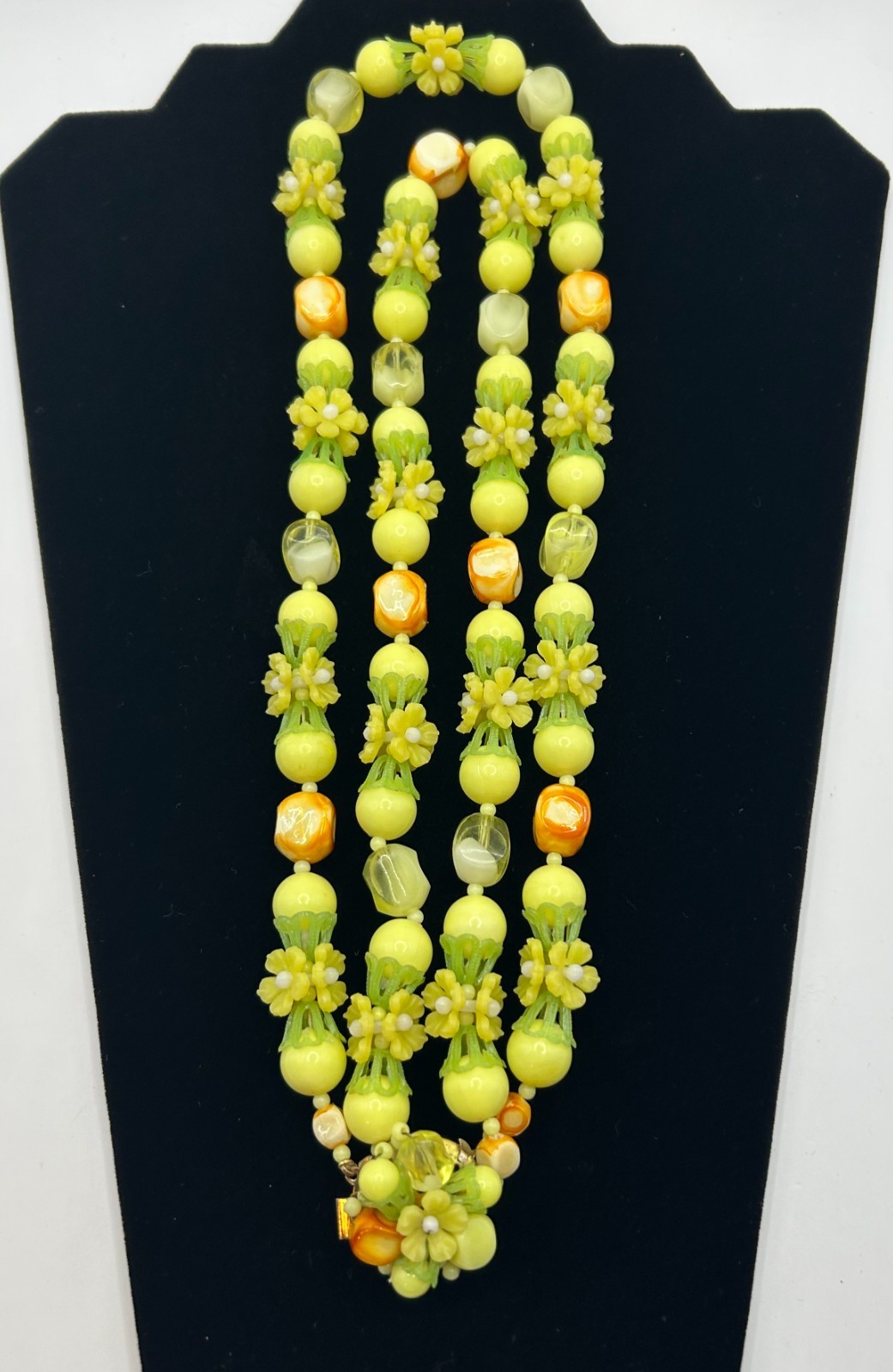 Signed Vintage Hong Kong Double Strand Fruit Salad Necklace