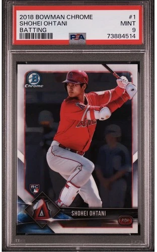 2018 Bowman Chrome #1 Batting - SHOHEI OHTANI 🐐 - ROOKIE CARD  (RC) - PSA 9 🔥