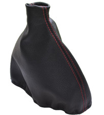 Gear Stick Gaiter For Porsche 924 944 1982-1985 Leather Red Stitching