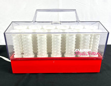 VTG Clairol Style Setter 20 Hot Rollers Tight Curlers Model C-20S Red Denmark