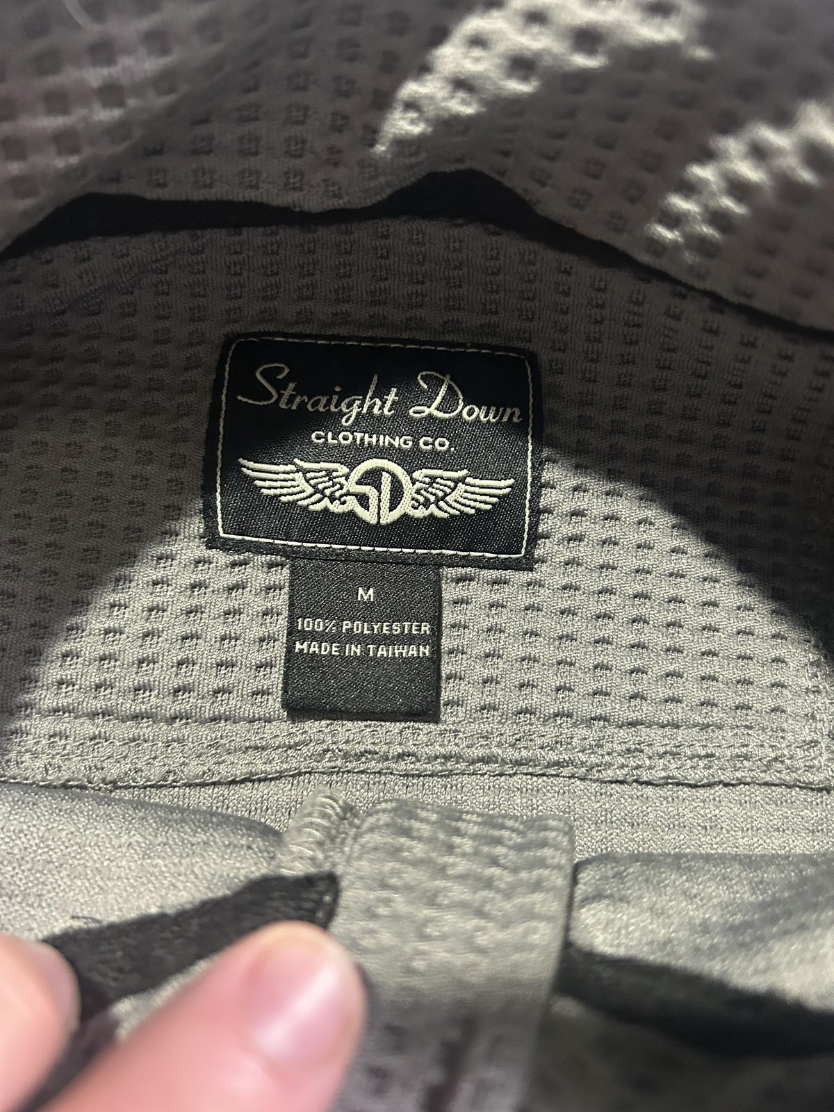 Straight Down Pullover Mens Medium Gray Waffle Qu… - image 5