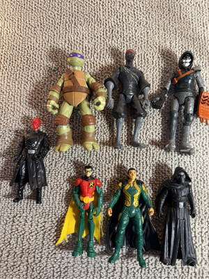 Lot Of Mix Action Figures Star Wars Tenants Tittle Ninja More Lot Of 7 Collect