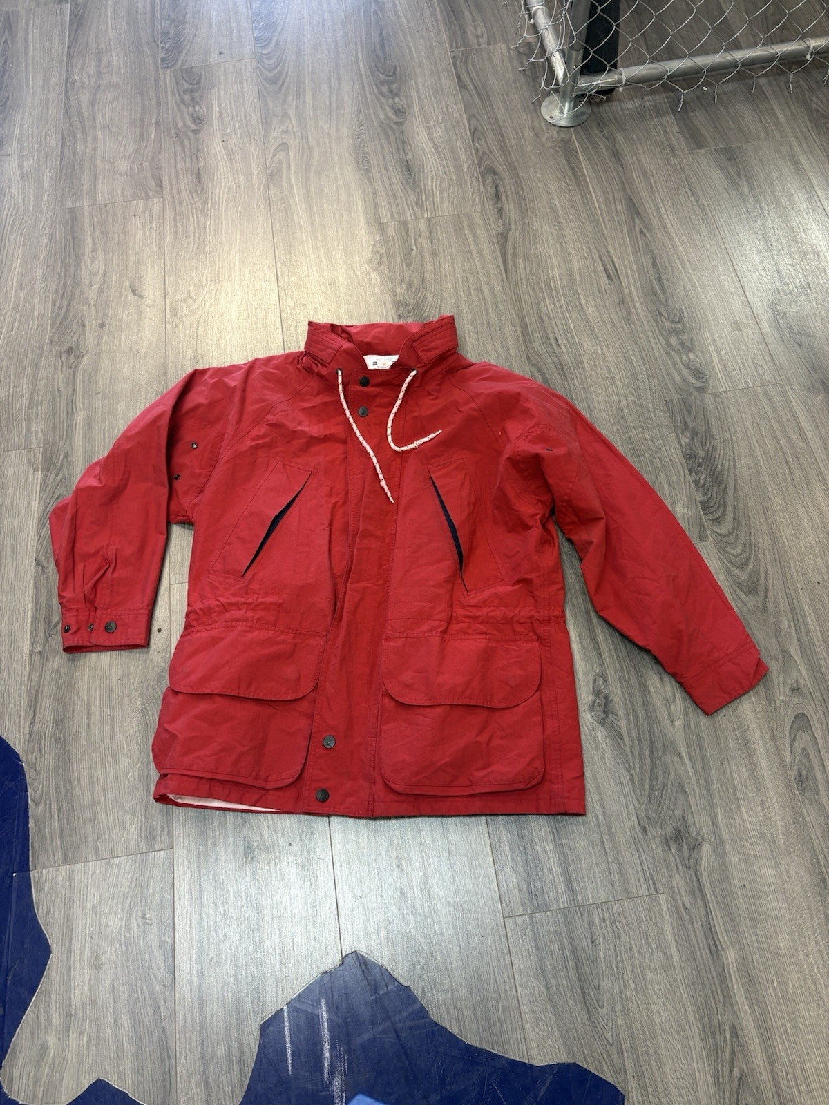 Vintage Nautica Sailing Yacht Jacket Size Medium Large Red Blue Y2K Retro