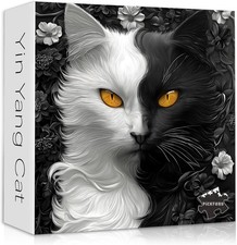 Yin Yang Cat 1000 Pc Jigsaw Puzzle, Brand New-Sealed Box 