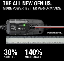 NOCO GENIUS2 6V/12V 2A Smart Battery Charger, Trickle Charger and Maintainer