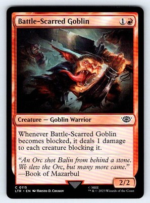 Battle-Scarred Goblin C UB: The Lord of the Rings: Tales of Middle-earth 115 NM