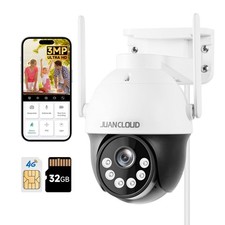 4G LTE Cellular Security Camera Wireless Outdoor, No WiFi Camera with 360  Pa...