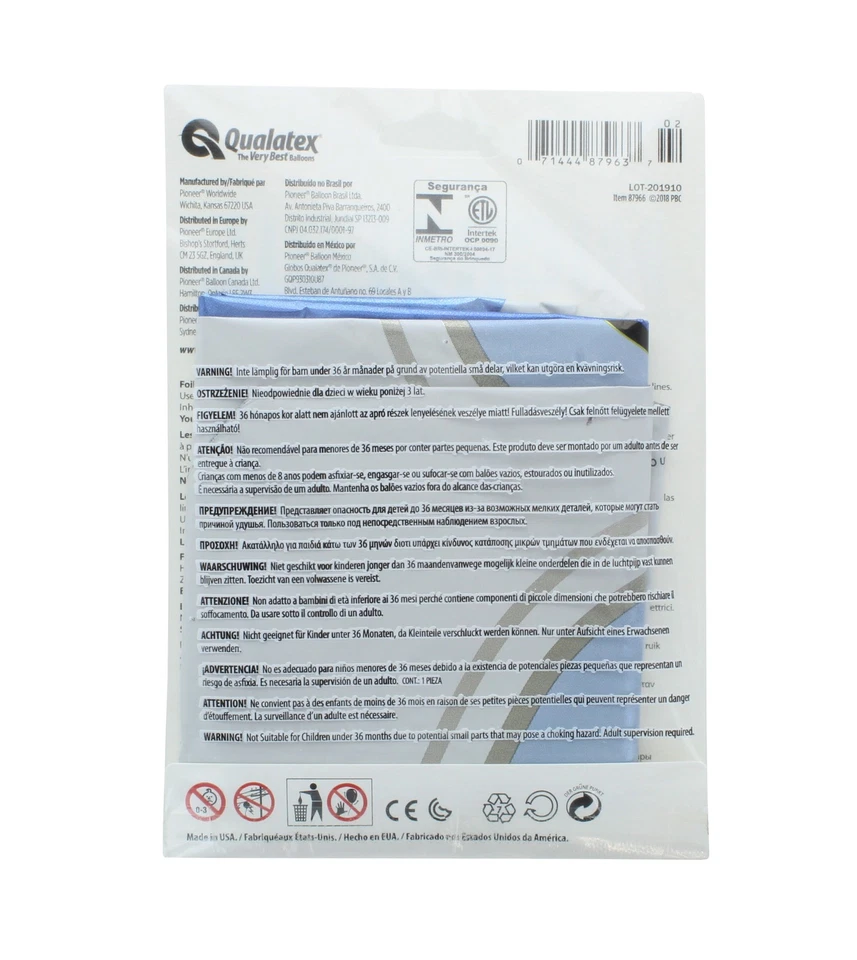 XL 37" Qualatex Adorable Astronaut Super Shape Mylar Foil Balloon - Image 4 of 4