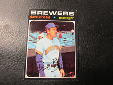 1971 TOPPS#637 DAVE BRISTOL BREWERS EX+/EXMT BT#637