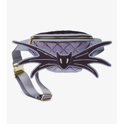 Loungefly Disney Nightmare Before Christmas Jack s Bow Tie Velvet Belt Bag NWT