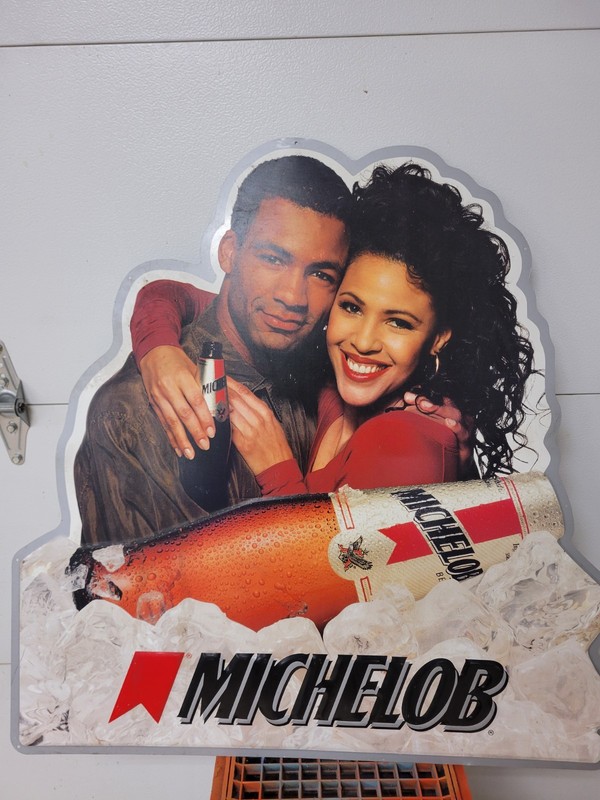 Vintage Michelob Beer 1994 Tin / Metal Sign Anheuser-Busch 32x32 