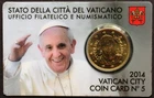 Vatican 2014 Coin Card No. 5 Pope Francis Pope Francis