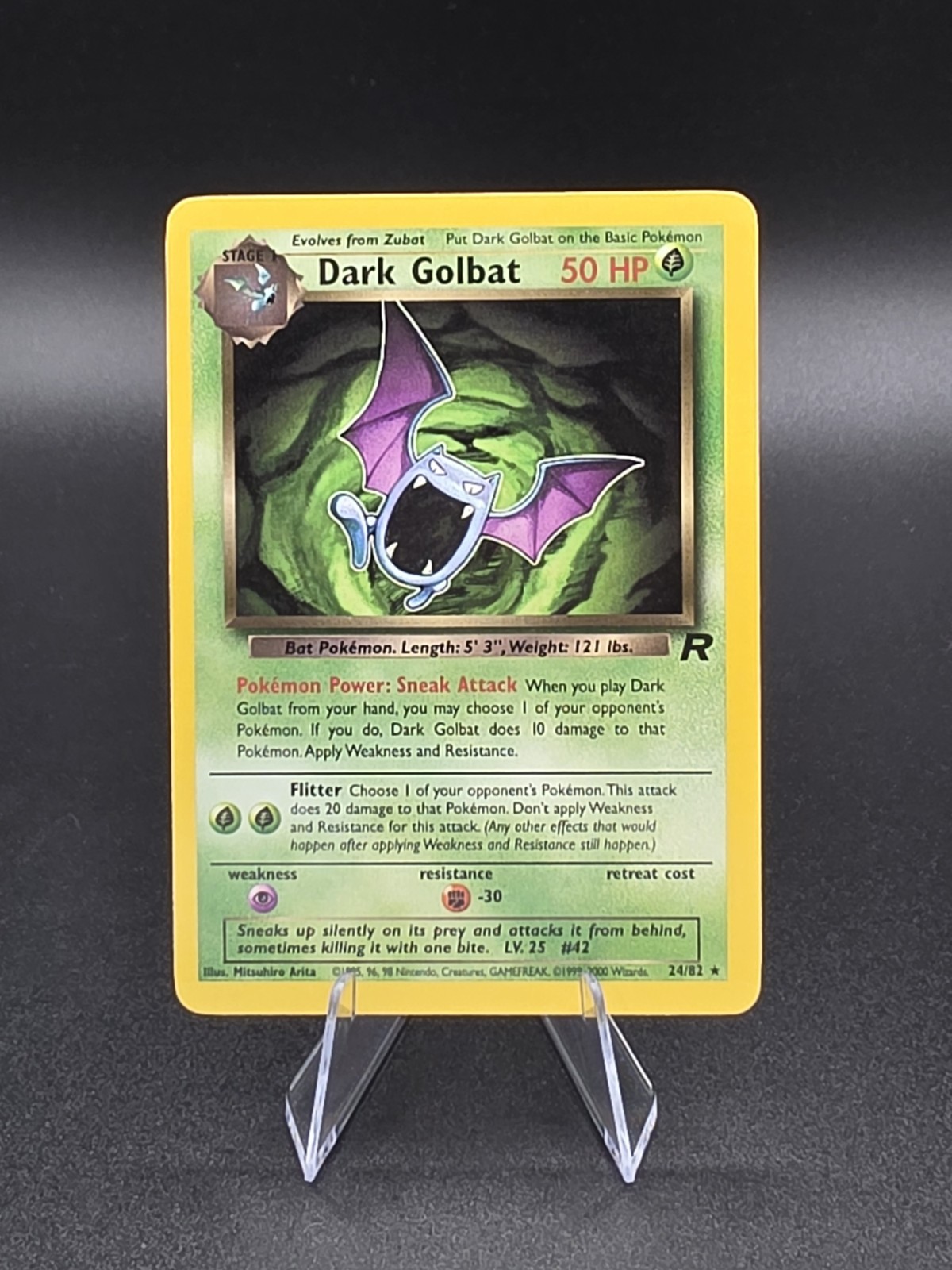 2000 Pokemon Team Rocket #24/82 Dark Golbat
