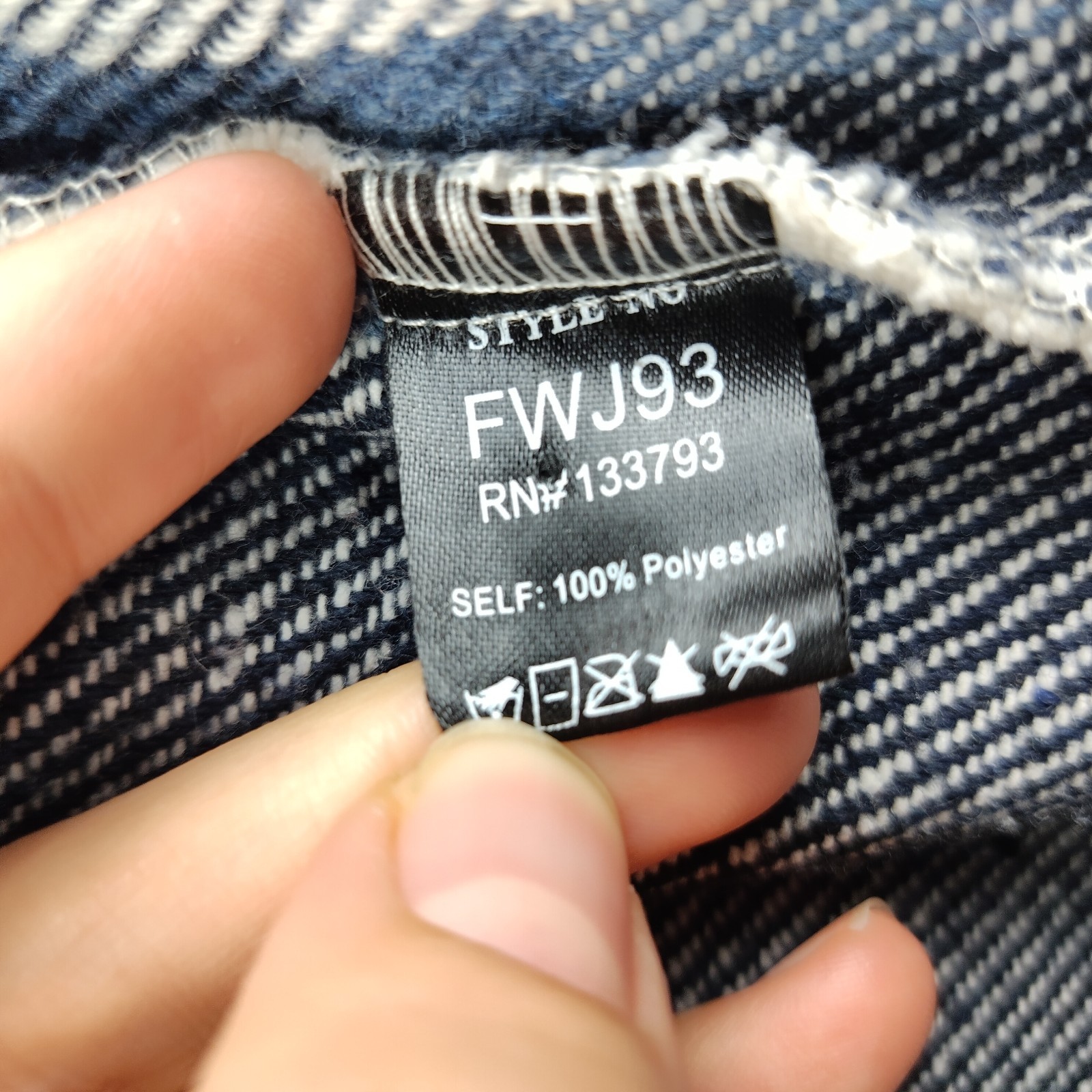 Pol Shacket Plaid Patchwork Collared Size Medium … - image 5