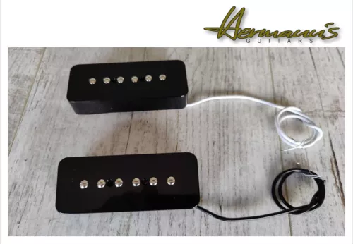 Alnico 5 Magnet P 90 Soap Bar Pick Up Set, 7.8 / 9.2 K, Cover Black