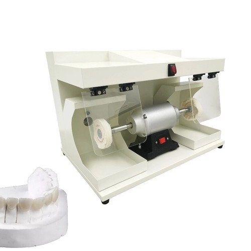 Dental Prothesenbank Doppel Hochgeschwindigkeitspoliermaschine mit Staubabsaugung 110V - Bild 1 von 21