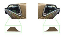 Verkleidung an Gurt beige links+rechts passt bei Mercedes W123 C123 Coupé CE