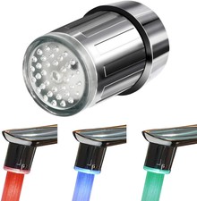 5pcs/lot LED Kitchen Faucet Light 3 Colors Changing Temperature Control