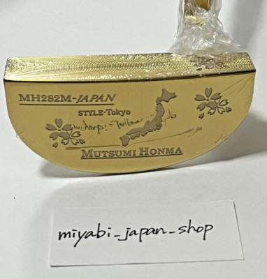 Mutsumi Honma Golf Gold MH282M Limited Edition Putter Mallet Type RH 33'' /34'' IP