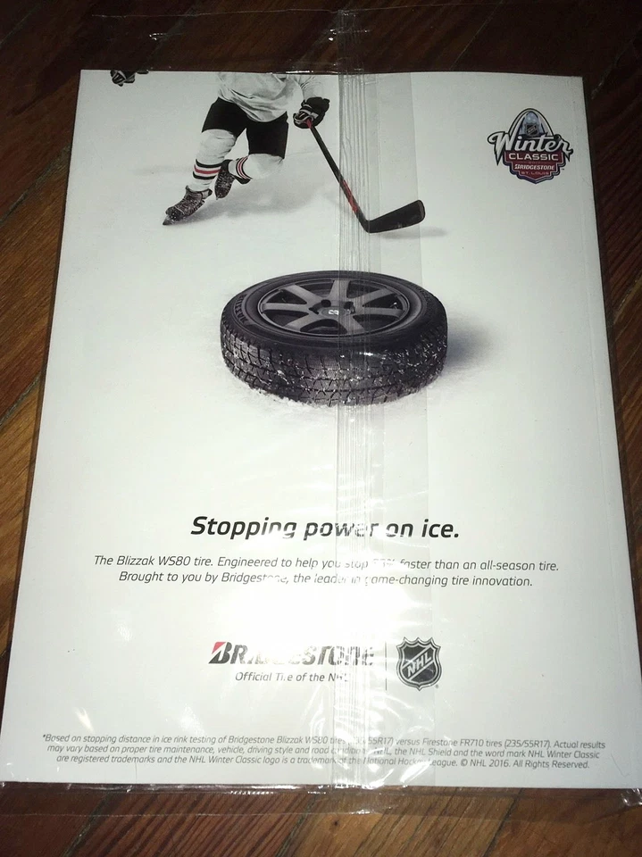 Winter Classic '17 NHL Blues Vs Blackhawks Programa de Juego Tú eliges el Sellado Foto 4 de 4