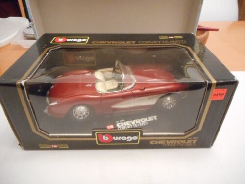 Bburago cod 3034 Chevrolet Corvette (1957) Red 1:18 + box - Picture 6 of 11