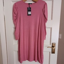 Image of Yours Limited Collection UK 18 Pink Viscose Ruched Sleeve Top