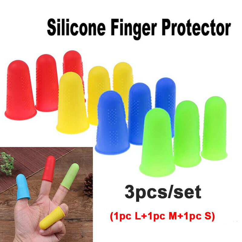 3pcs Silicone Finger Protectors, Hot Glue Gun Finger Protectors