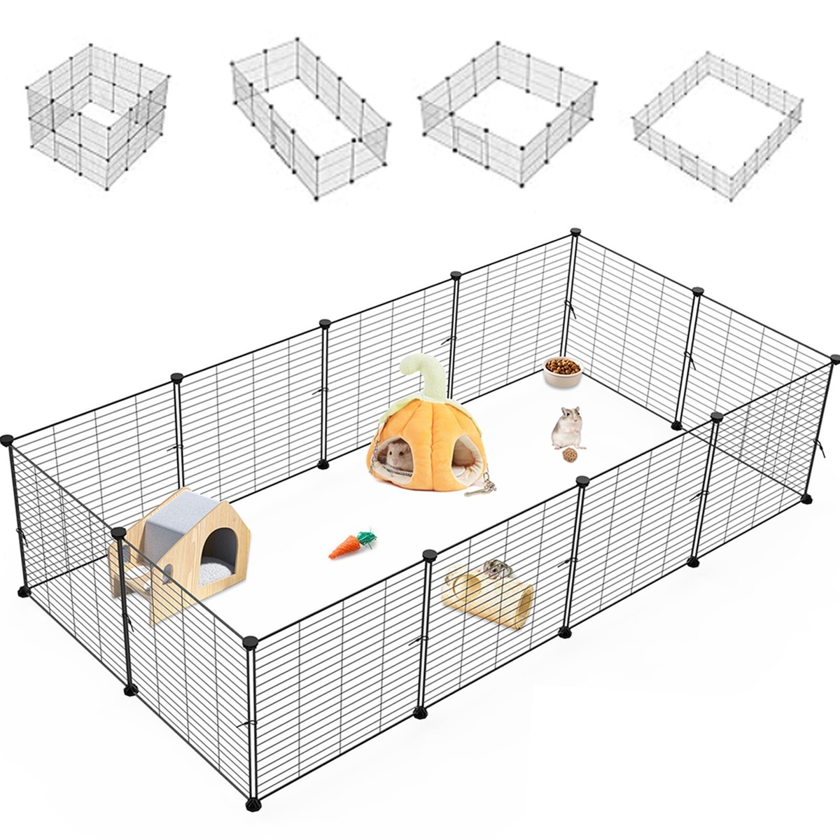 Guinea Pig Play Pen C&C Cage Metal Grid Fence x Waterproof