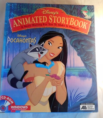 Vintage Software Disney's Animated Storybook Pocahontas 1995 includes Mouse Pad