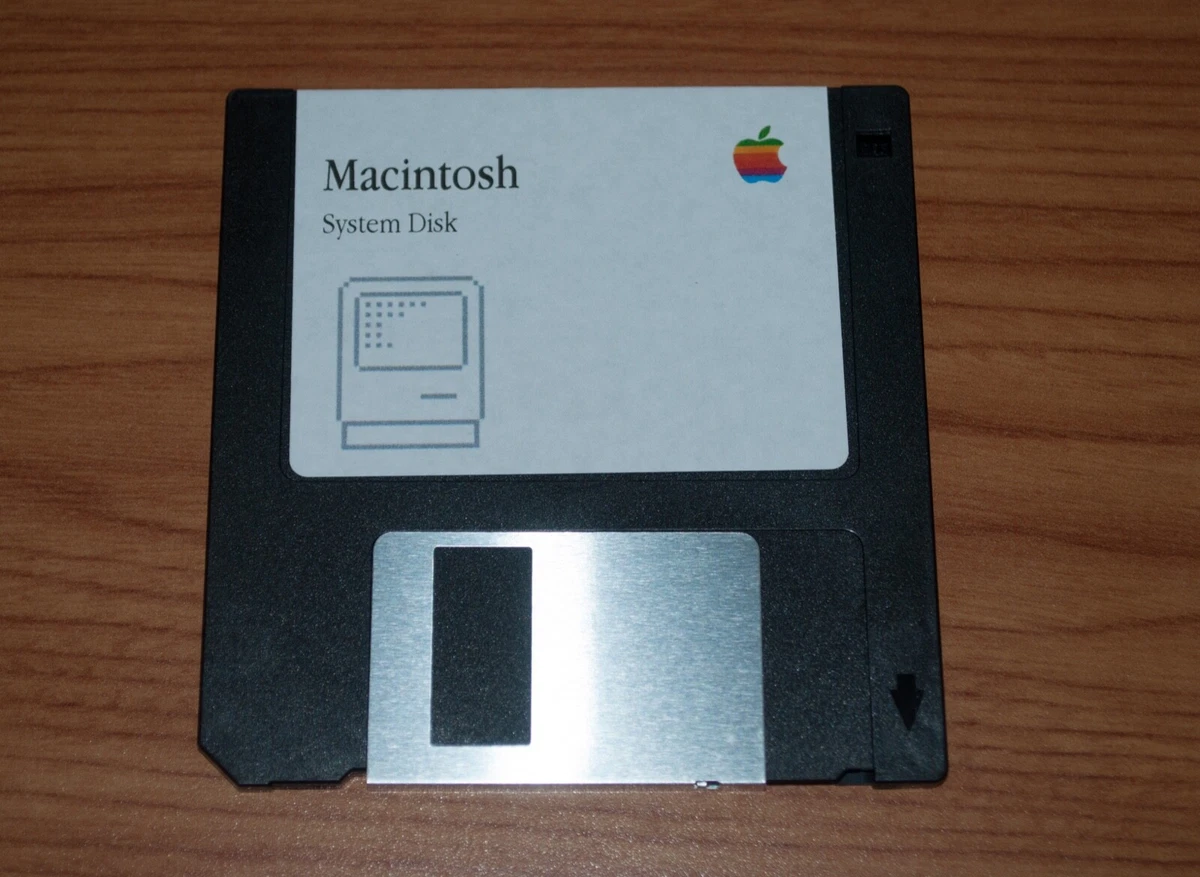 Disco de inicio Apple Macintosh para Mac vintage - Sistema 6.0.8 - Disco 800K