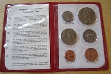 Royal Australian Mint 1981 MInt Set, Wildlife depicted on the Australian Coins