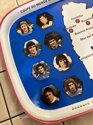 PLATEAU ANCIEN : EQUIPE de FRANCE COUPE du MONDE de FOOTBALL 1978 avec