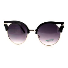 Designer Round Cateye Fashion Sunglasses For Women Unique Wing Top