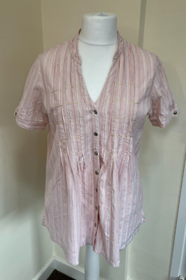 Editions Blouse - Size 20 - Pink Stripe