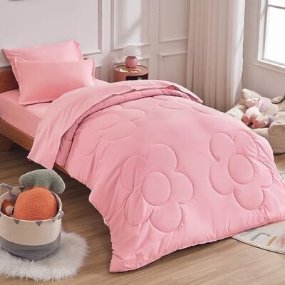 Light Pink Comforter Girls Bedding Sets Full Kids Pink Twin