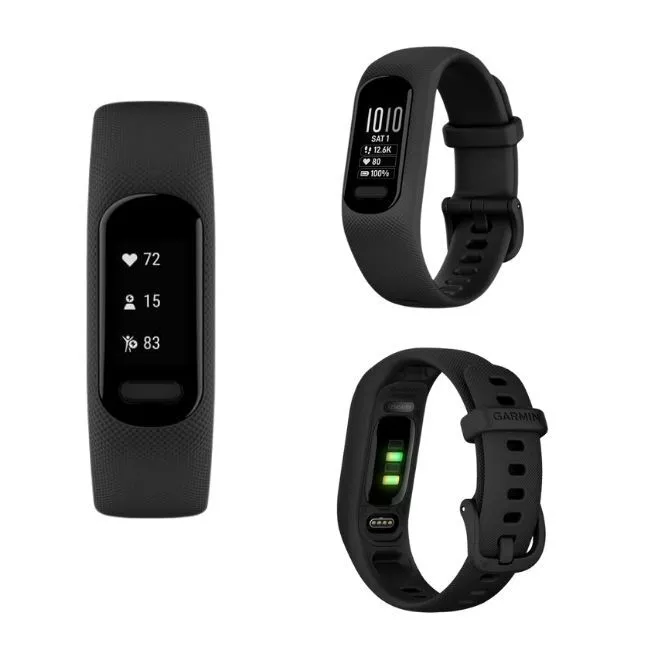 GARMIN Vivosmart 5 Black/Black S/M Fitness Activity Tracker with