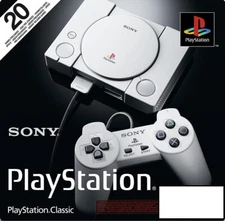 Console - Sony PLAYSTATION Classic With 20 Spielen Grey Boxed Mint (24.12.06)