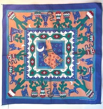 NOS Vtg Springs Bandana Sourthwestern RN16463 21x21 Made In USA