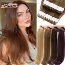 Tape In 100 Remy Russian Human Hair Extensions Skin Weft Double Drawn Thick End