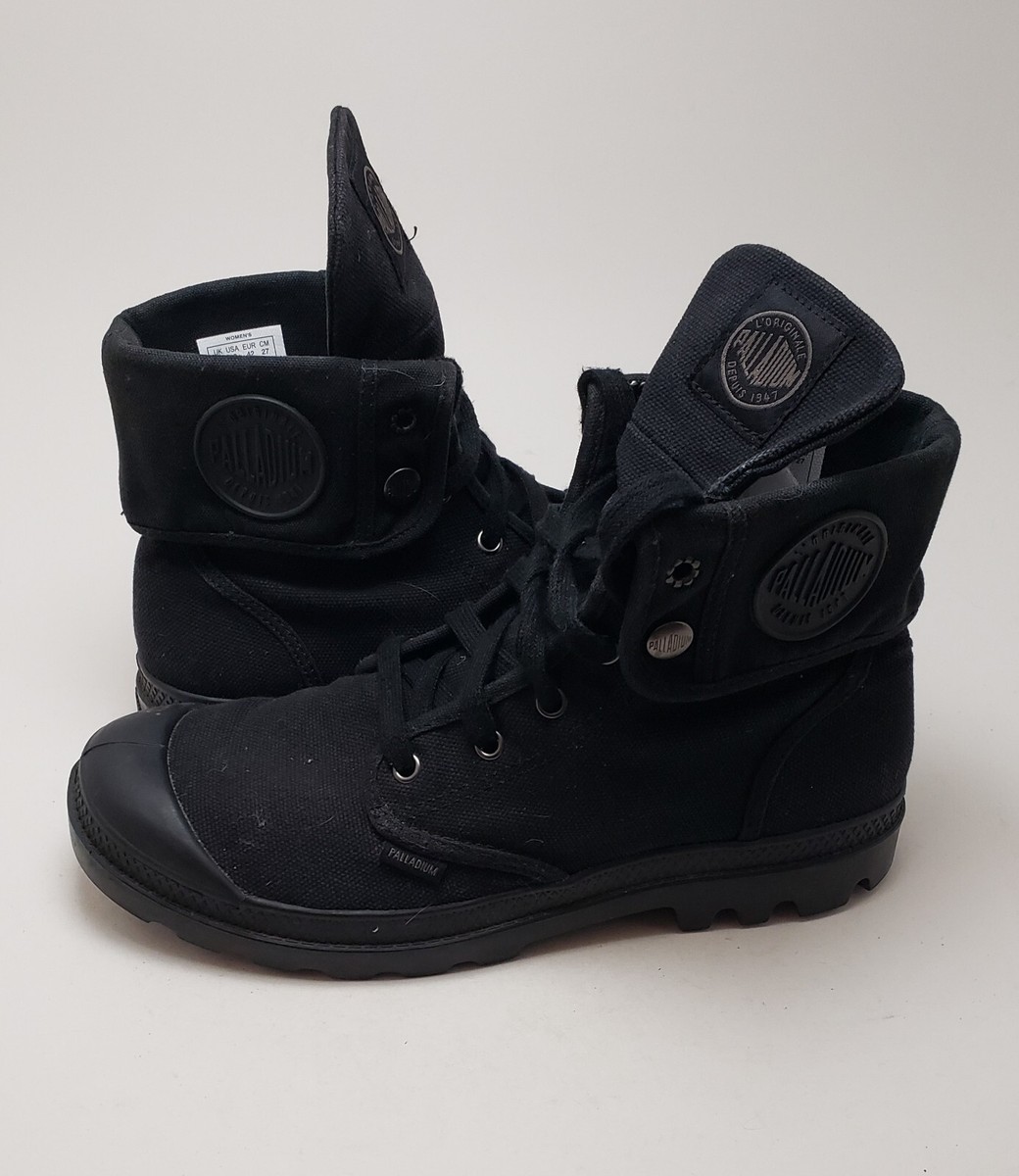 Womens Palladium Us Baggy Black High Top Sneakers Shoes 92353-060