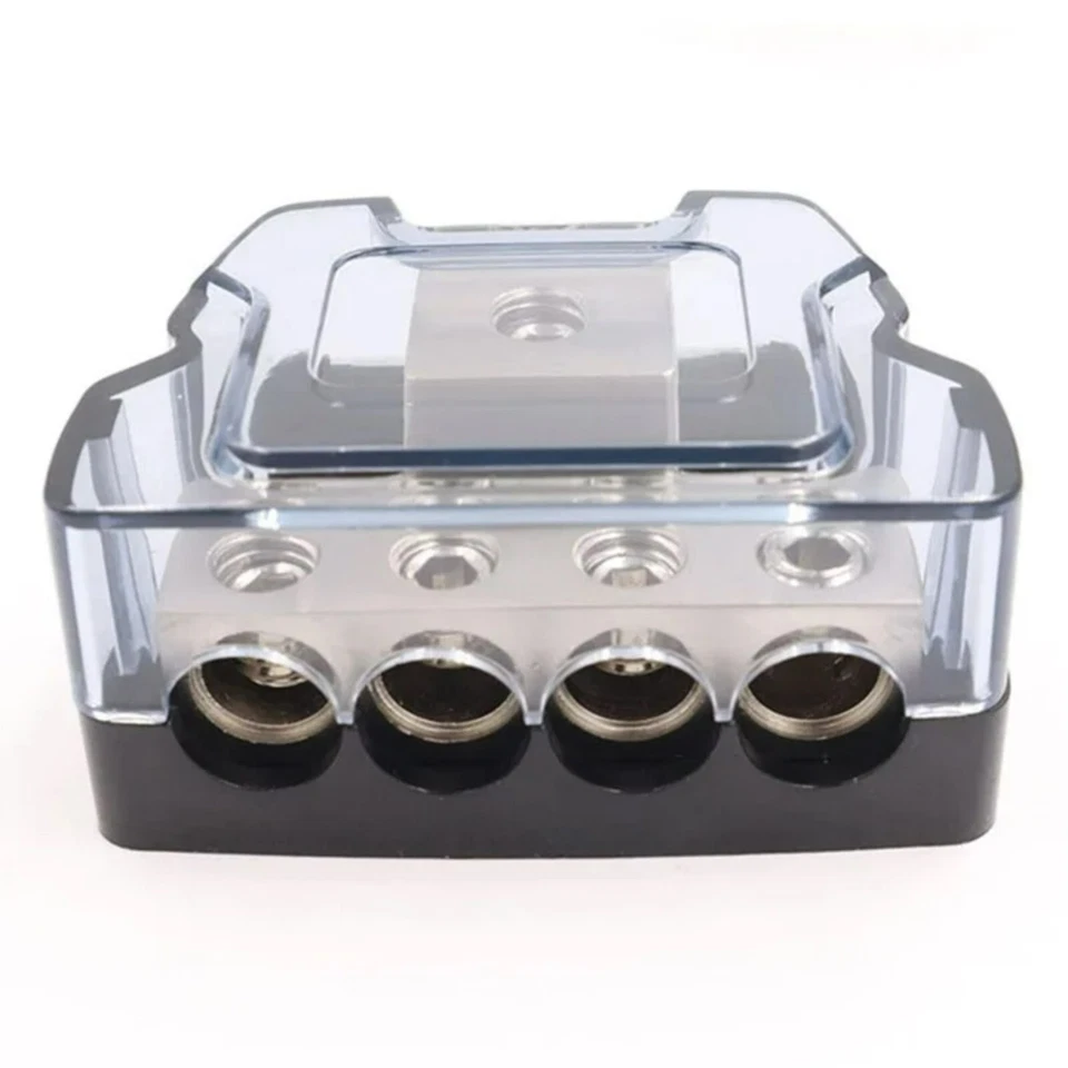 2 PACK 4 Way Distribution Block 0-4 AWG In, 4-10 AWG Out for Power or Ground - Image 3 of 4