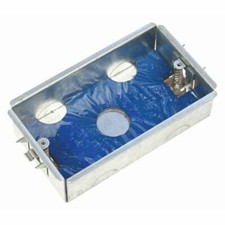 Scolmore 2 Gang 35mm Fire and Acoustic Metal Dry Lining Box - (WA4235)